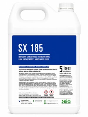 SX185 LIMPIADOR DESINCRUSTANTE Y BACTERICIDA 5LTS