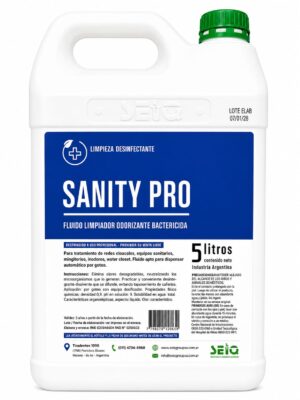 SANITY PRO LIMPIADOR ODORIZANTE BACTERICIDA 5LTS