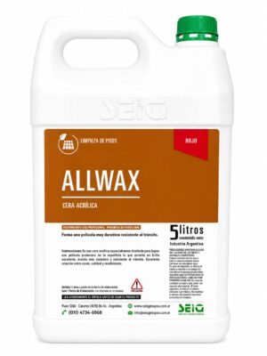 ALLWAX CERA ACRILICA ROJA/NEGRA 5LTS