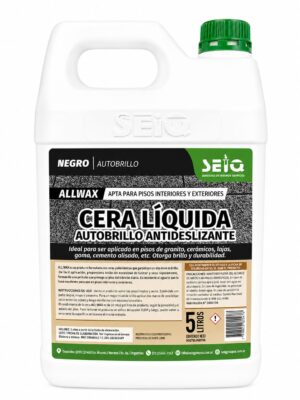 ALLWAX CERA LIQUIDA PARA PISOS ROJA/NEGRA 5LTS