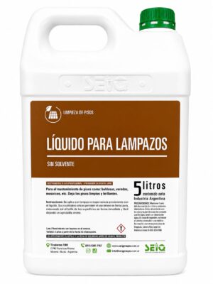 LIQUIDO PARA LAMPAZO SIN SOLVENTE 5LTS