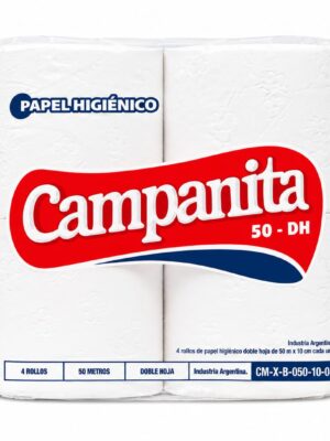 PAPEL HIGIENICO CAMPANITA ULTRA D.H. 50MTS