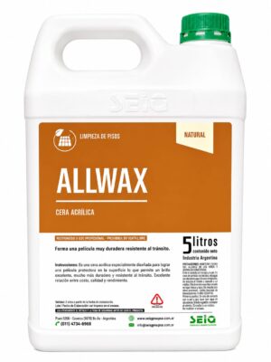 ALLWAX CERA ACRILICA NATURAL 5LTS