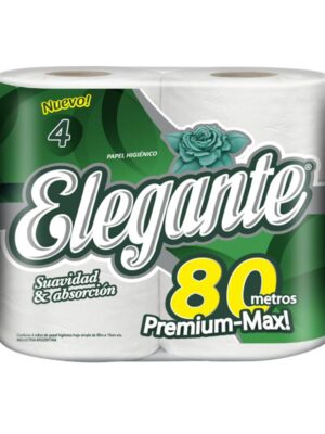 PAPEL HIGIENICO ELEGANTE S.H. 80MTS