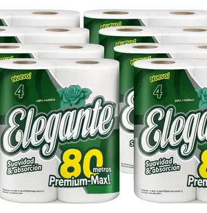 PAPEL HIGIENICO ELEGANTE S.H. 80MTS BOLSON 40 ROLLOS