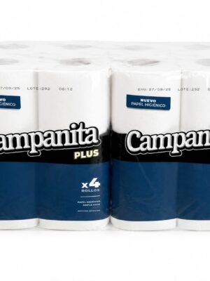 PAPEL HIGIENICO CAMPANITA PLUS S.H. 30MTS BOLSON 48 ROLLOS
