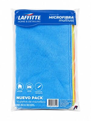 PAÑOS DE MICROFIBRA 30X30CM PACK 10U