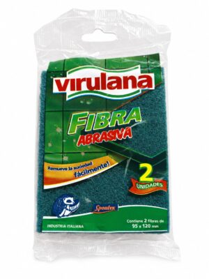 ESPONJA DE FIBRA VERDE ABRASIVA MULTIUSO VIRULANA