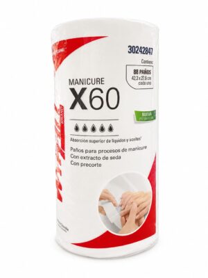 X-60 ROLLO DE PAÑOS PRECORTADOS PARA MANICURE