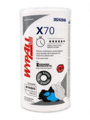 X-70 ROLLO DE PAÑOS PRECORTADOS PARA LIMPIEZA PESADA