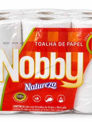 ROLLO DE COCINA NOBBY NATUREZA 50 PAÑOS PACK 6U