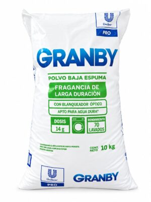 JABON EN POLVO PARA ROPA BAJA ESPUMA 10KG
