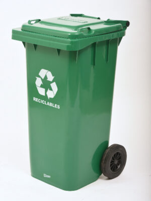 CONTENEDOR CON TAPA Y RUEDAS 120LTS ROYCO