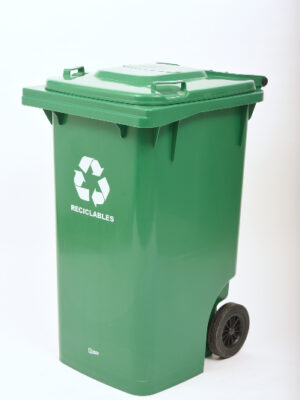 CONTENEDOR CON TAPA Y RUEDAS 240LTS ROYCO