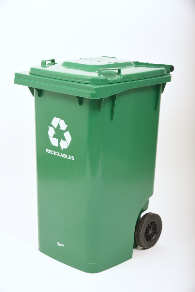CONTENEDOR CON TAPA Y RUEDAS 240LTS ROYCO