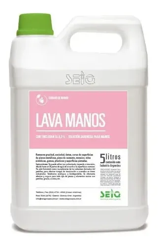 LAVA MANOS BACTERICIDA CON TRICLOSAN 5LTS