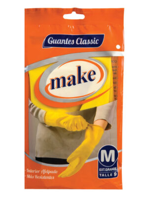 GUANTES CLASICOS AFELPADOS PARA USO DOMESTICO