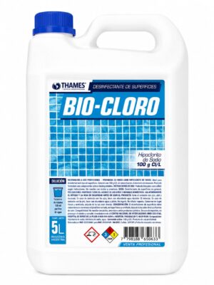 BIO-CLORO HIPOCLORITO DE SODIO AL 100% 5LTS