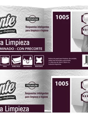 BOBINA INDUSTRIAL ELEGANTE LAMINADO CON PRECORTE D.H. 500 USOS