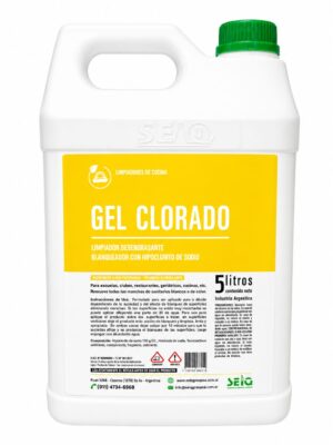 GEL CLORADO DESINFECTANTE Y DESENGRASANTE 5LTS
