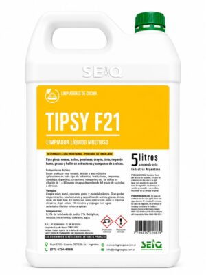 TIPSY-F21 LIMPIADOR LIQUIDO MULTIUSO 5LTS