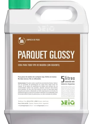 PARQUET-GLOSSY CERA PARA MADERAS 5LTS