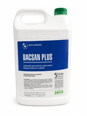 BACSAN-PLUS DESINFECTANTE HIDROALCOHOLICO CLORADO 5LTS
