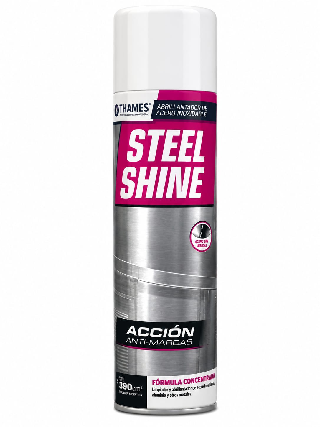 STEEL-SHINE LIMPIADOR DE ACERO EN AEROSOL 390CC