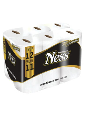 PAPEL HIGIENICO NESS D.H. 30MTS PACK 12 ROLLOS