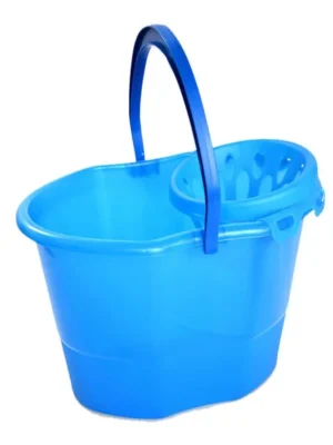 BALDE OVAL CON ESCURRIDOR Y MANIJA PLASTICA 15LTS