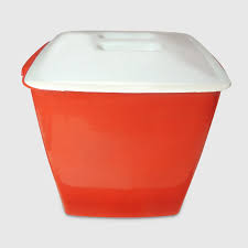 CESTO DE RESIDUOS CUADRADO CON TAPA PLANA 16LTS